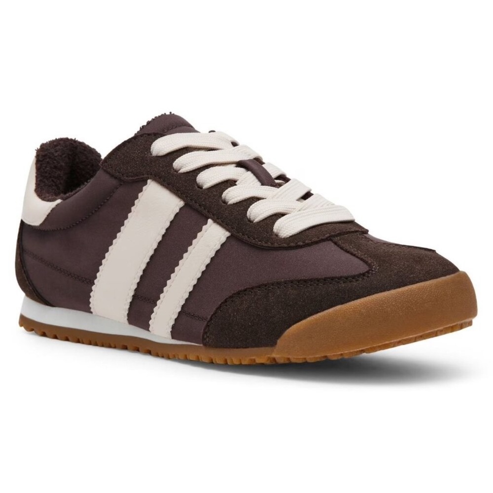 DV by Dolce Vita Brown and White Retro Athletic Sneaker
